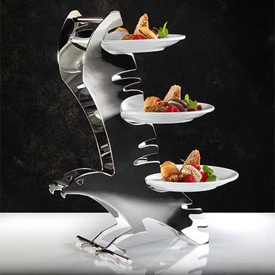 CRUET STANDS, TRAY, ETAGERES